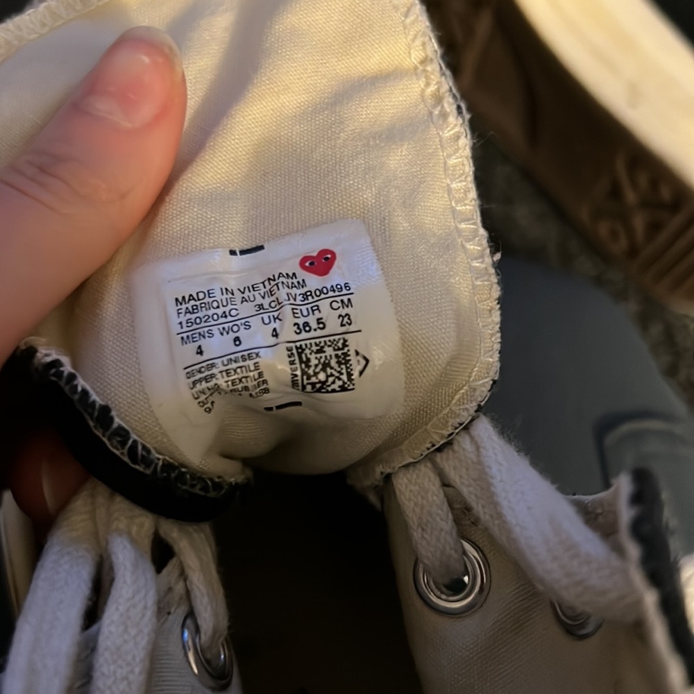 Comme Des Garson Hi Top Converse - Picture 5 of 5